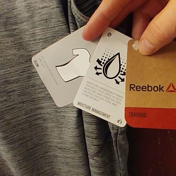 2/$20 NWT Reebok Blk Heather Dynamic Workout Tank - Picture 6 of 8